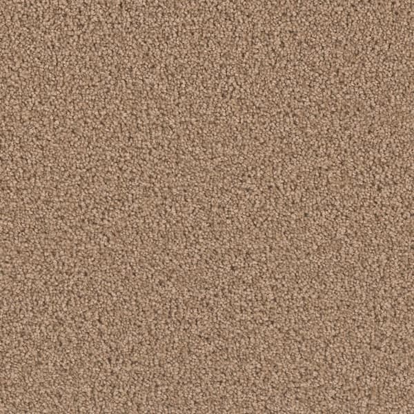 8 in. x  8 in. Texture Carpet Sample - Delicate Flower -Color Poppy