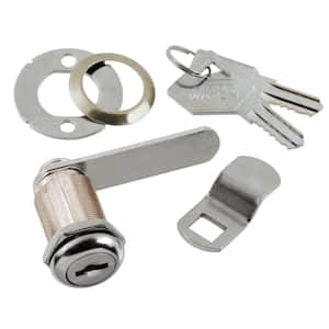 1-1/8 in. Chrome Keyed Alike Cabinet and Drawer Utility Cam Lock