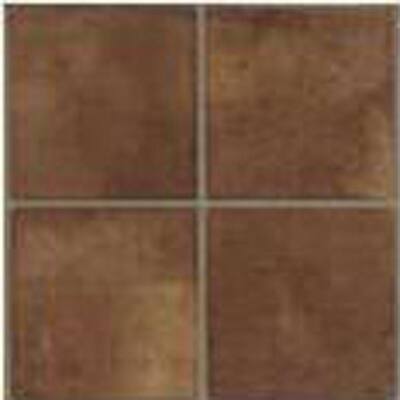 Stylistik II 12 in. x 12 in. Peel and Stick Adobe Square Russet Vinyl Tile (45 sq. ft./Case)