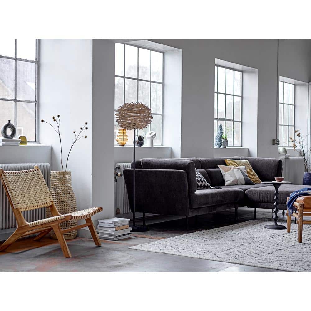 Storied Home Hammered Metal Accent Table Black: Round Aluminum Side Nightstand, No Assembly Required