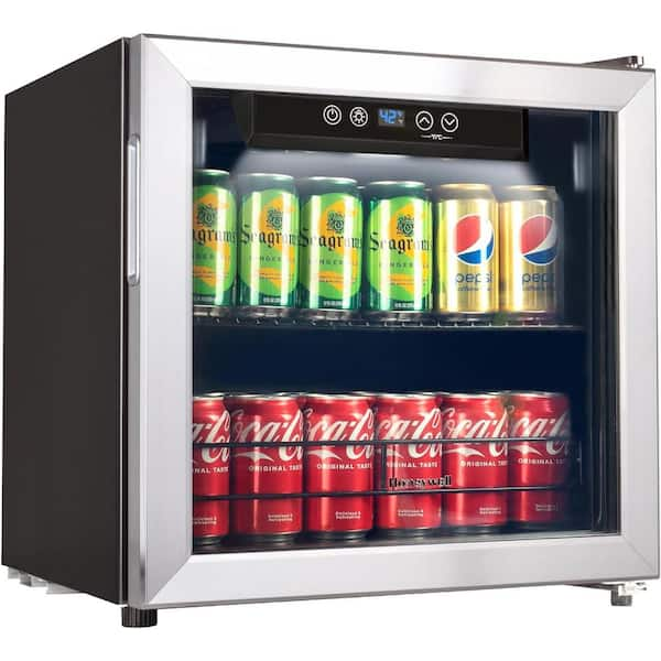 Honeywell 18.9 in. 48-Bottles Wine and Beverage 48-Can Beverage Cooler ...