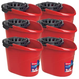 Quick Wring Bucket with Torsion Wringer - 2.5 Gal. (6-Pack)