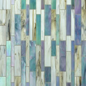 Spark Fate Multicolor 10.5 in. x 10.75 in. x 3 mm Glass Floor and Wall Tile (0.78 sq. ft./Each)