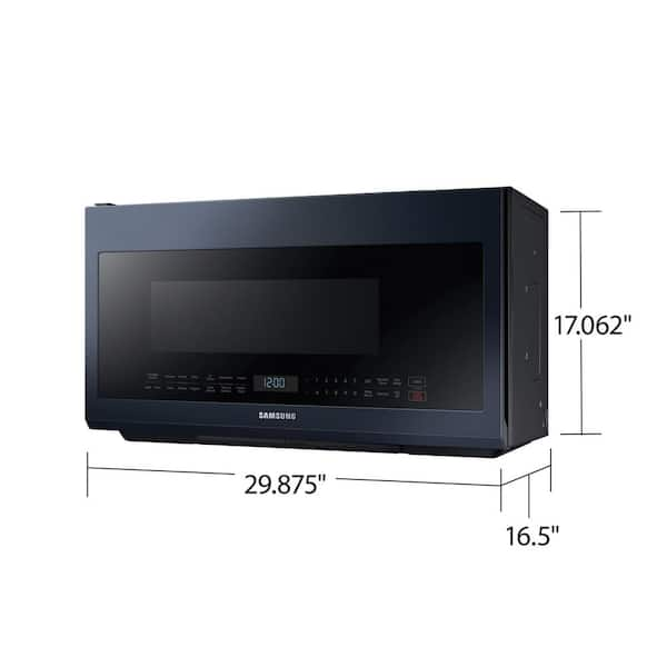 Samsung 1.9-cu ft 1000-Watt Over-the-Range Microwave with Sensor Cooking  (Fingerprint Resistant Stainless Steel) in the Over-the-Range Microwaves  department at