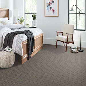 Pure - Stormwatch-Gray 38 oz. Triexta Pattern Installed Carpet