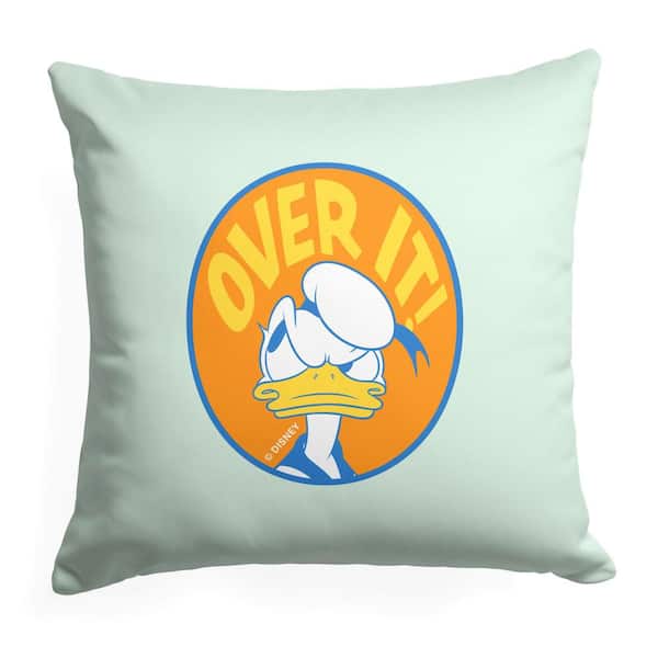 THE NORTHWEST GROUP Disney Donald Duck Over It Printed 18 x18 Throw Pillow