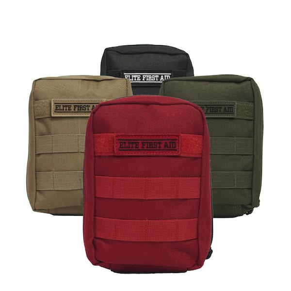 Elite First Aid Tactical Individual First Aid Kit, Tan FA142T-FAK Elite First Aid Tactical Individual First Aid Kit, Tan FA142T-FAK