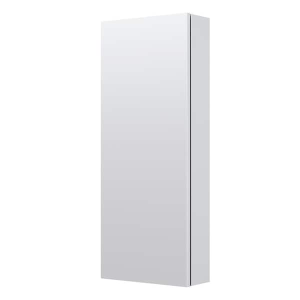12 in. W x 30 in. H Rectangular Aluminum Recess or Surface Mount Medicine Cabinet with Mirror