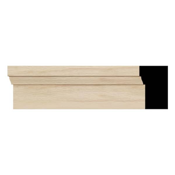 Ekena Millwork WM180 1.25 in. D x 2 in. W x 96 in. L Wood (White Oak) Crown Moulding