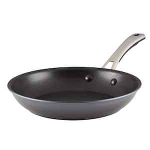 Cook + Create 10 in. Hard Anodized Aluminum Nonstick Frying Pan in Black