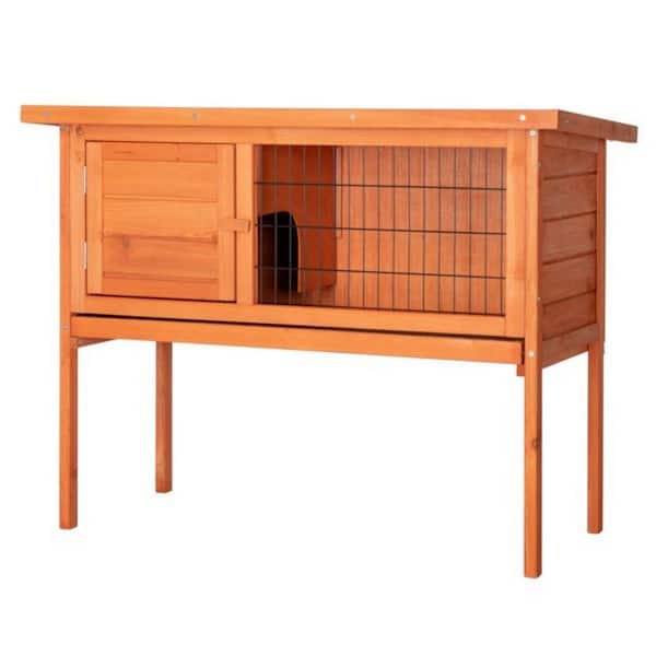 Cisvio 36 in. Single-Layer Waterproof Wooden Chicken Coop Chicken Coop Pet Animal Poultry Cage Rabbit Cage Natural