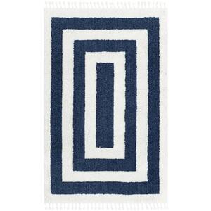 Boho Mimi Blue 5 ft. 3 in. x 8 ft. Area Rug