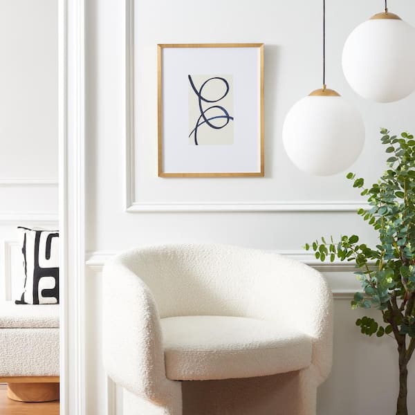 SAFAVIEH Play Hard Framed Mixed Media Abstract Wall Art 4 in. x 19 in.