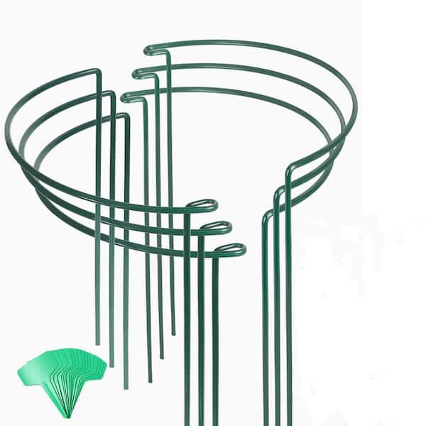 6-Pack 16 in. Plant Support Stakes with 15-Piece Twist Ties for Indoor Plants