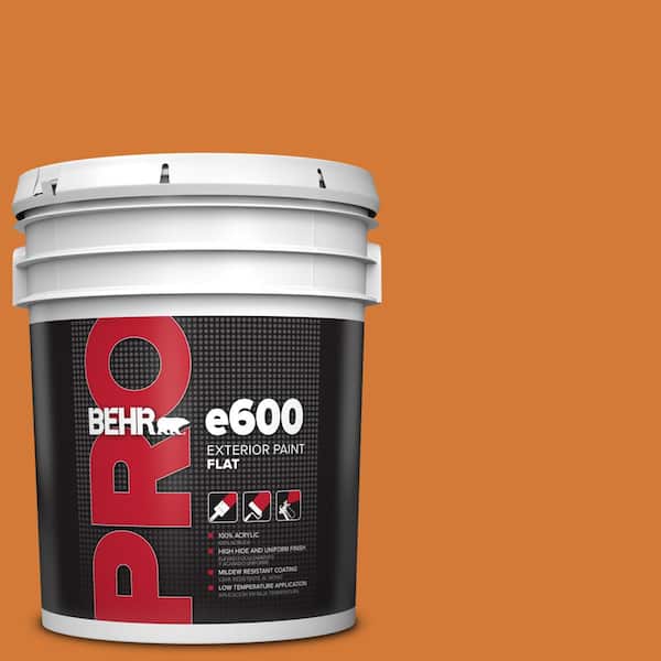 BEHR PRO 5 gal. #T17-19 Fired Up Flat Exterior Paint
