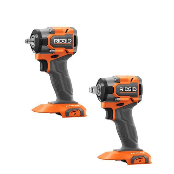 18V SubCompact Brushless Cordless 3/8 in. Impact Wrench and 18V SubCompact Brushless 1/2 in. Impact Wrench (Tools Only)