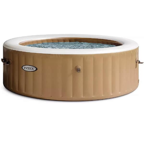 Intex 4-Person 120-Jet Inflatable Hot Tub with Spa Light and Headrest