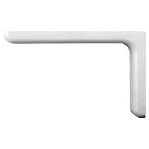 9 in. L White Steel Decorative Shelf Bracket