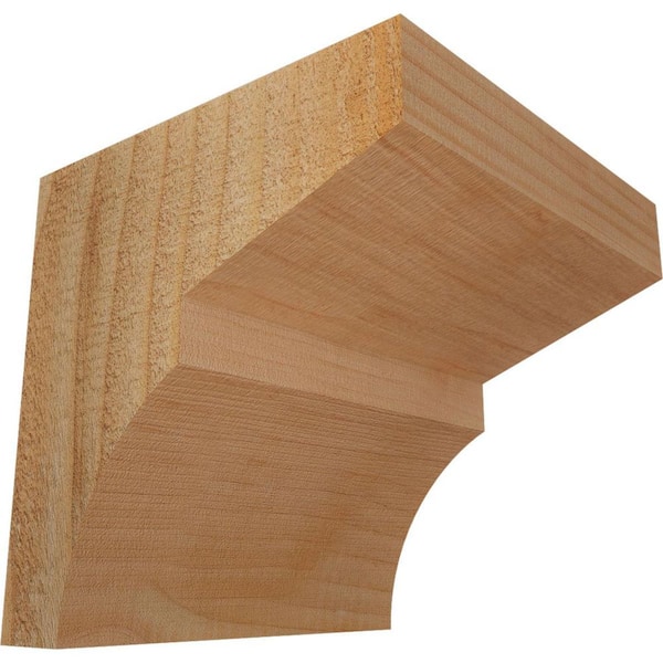 Ekena Millwork 6 in. x 6 in. x 6 in. Douglas Fir Monterey Rough Sawn Corbel