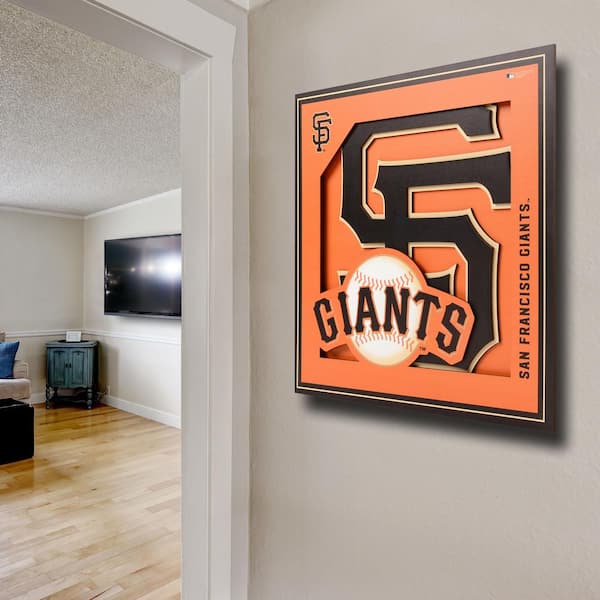 YouTheFan 2507194 12 x 12 in. MLB San Francisco Giants 3D Logo Series Wall Art