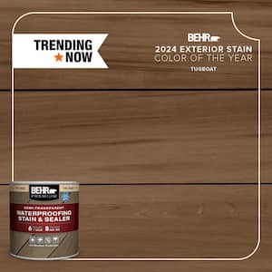 8 oz. #ST-141 Tugboat Semi-Transparent Waterproofing Exterior Wood Stain and Sealer Sample