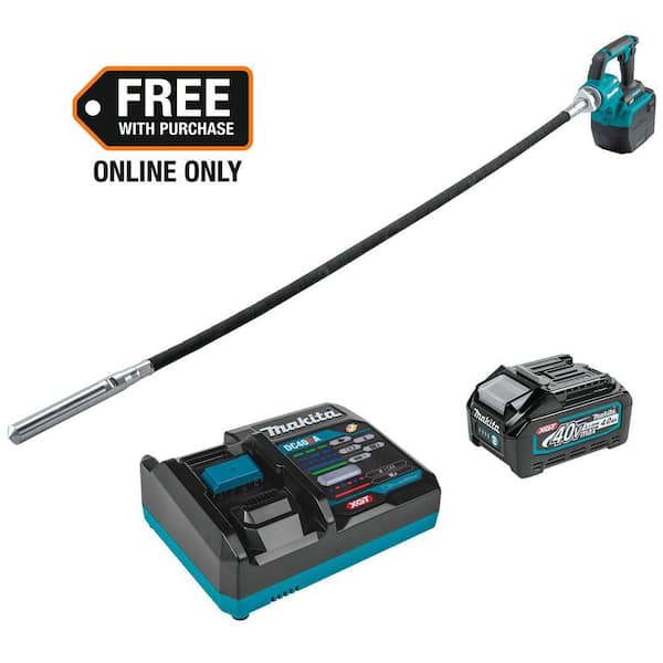 40V max XGT Brushless Cordless 5-1/2 ft. Concrete Vibrator Kit (4.0Ah)