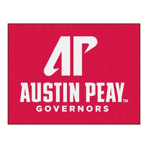 NCAA Austin Peay State University Red 3 ft. x 4 ft. Area Rug