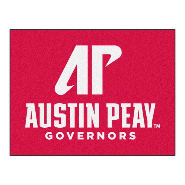 FANMATS NCAA Austin Peay State University Red 3 ft. x 4 ft. Area Rug