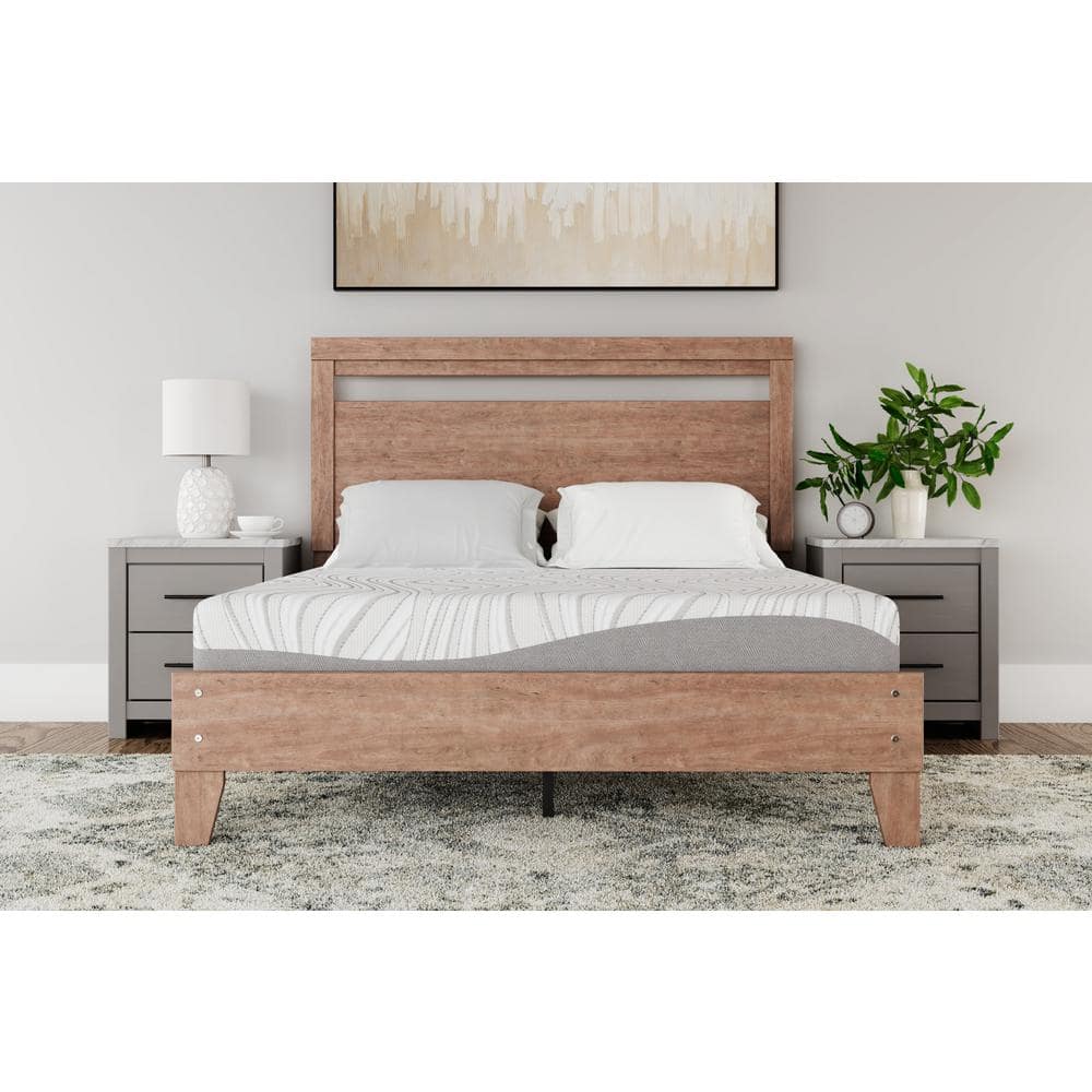 California King 8'' White Memory Foam Mattress