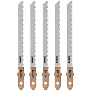 DeWalt DT2075 Wood Jigsaw Blades Pack of 5 Designed for Wood 