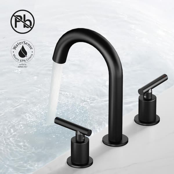 KES 3-Hole 2-Handle Bathroom Vessel Sink Faucet with Drain