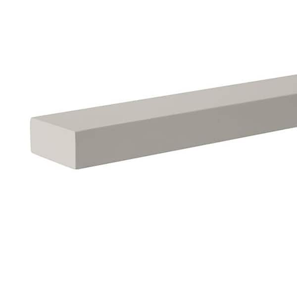 Avondale 1.5 in. W x 91.5 in. H Square Edge Moulding in Dove Gray