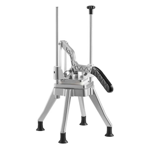 French Fry Cutter, Commercial Vegetable Chopper with 4 Blades, Lever Stainless Steel Potato Slicer for Home Thick