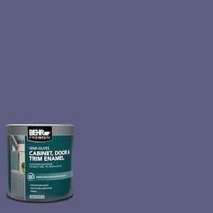 1 qt. #M550-7 Strong Iris Semi-Gloss Enamel Interior/Exterior Cabinet, Door & Trim Paint