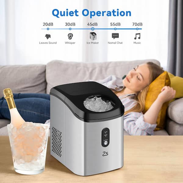  Nugget Ice Makers Countertop, Crushed Ice Maker with