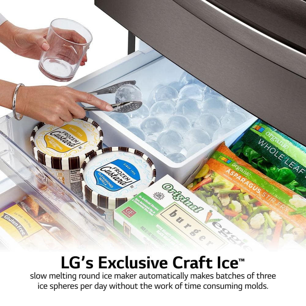 36" Stainless Steel Smart French Door Refrigerator with Ice Maker