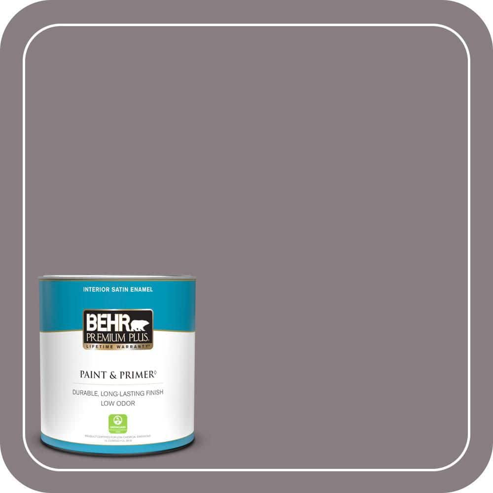 1 qt. #N570-4 Classy Plum Satin Enamel Low Odor Interior Paint & Primer price history on PriceWatchPro