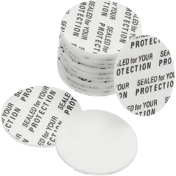 Unbranded 1.9 Dia White PS Foam Lid Liners Adhesive Pressure Sensitive Seal Cap for Plastic Glass Jar Bottle 200 Pack