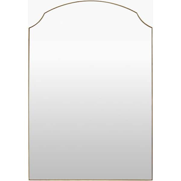 Galey Alix Landon Traditional Accent Mirror, 35 in. H x 24 in. W x 1 in. D, Gold