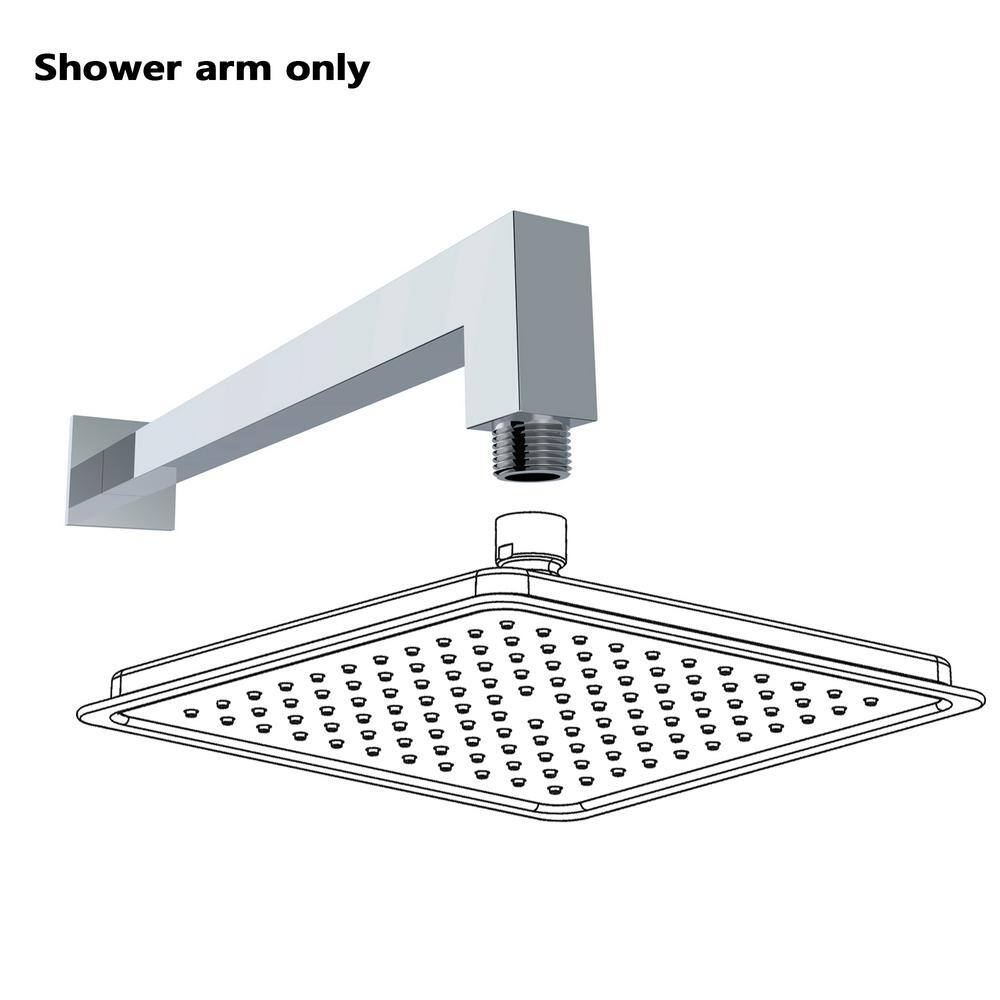 15" Chrome Ceiling Mount Brass Shower Arm