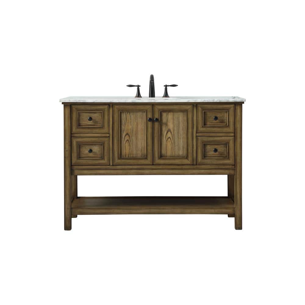 Timeless Home 48 in. W x 22 in. D x 34 in. H Single Bathroom Vanity in Drif