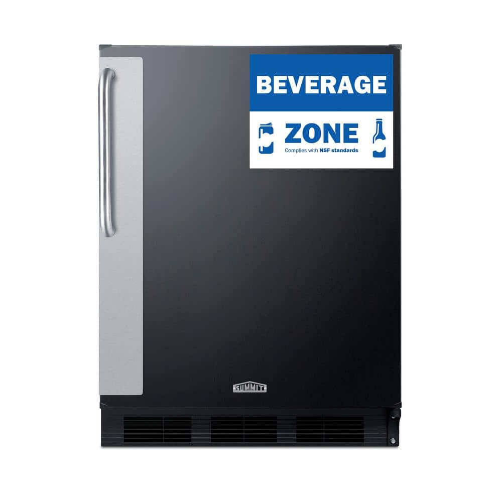 5.5 cu. ft. Commercial Refrigerator without Freezer in Black, ADA Compliant