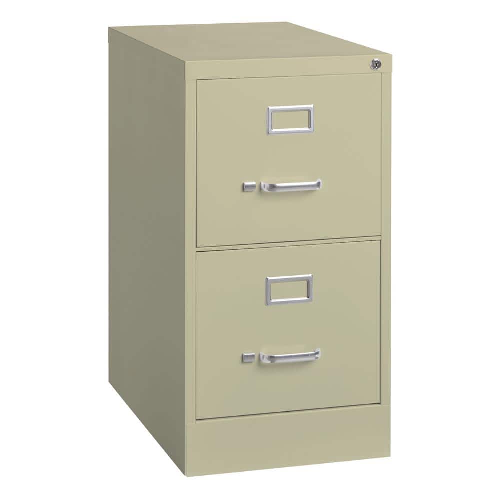Putty 28" Vertical 2-Drawer Lockable File Cabinet