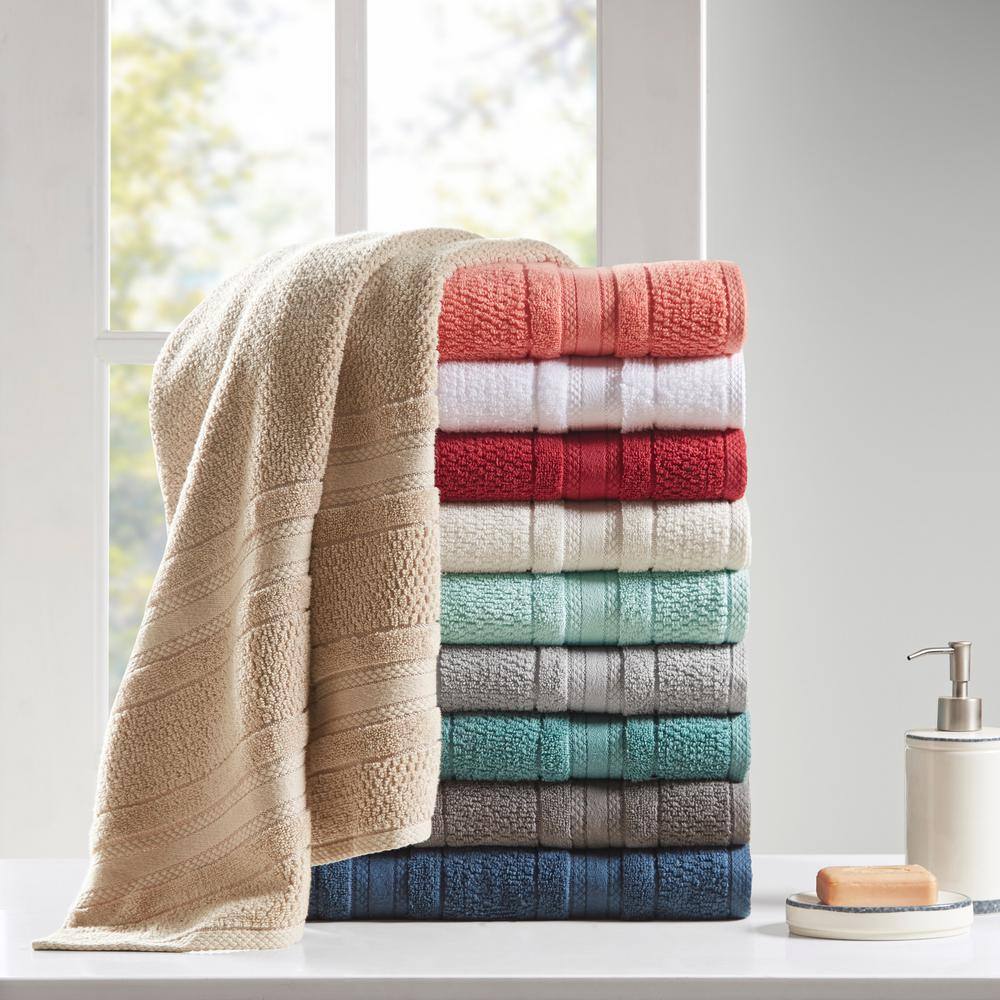 Silver Fast-Drying Cotton 6-Piece Towel Set