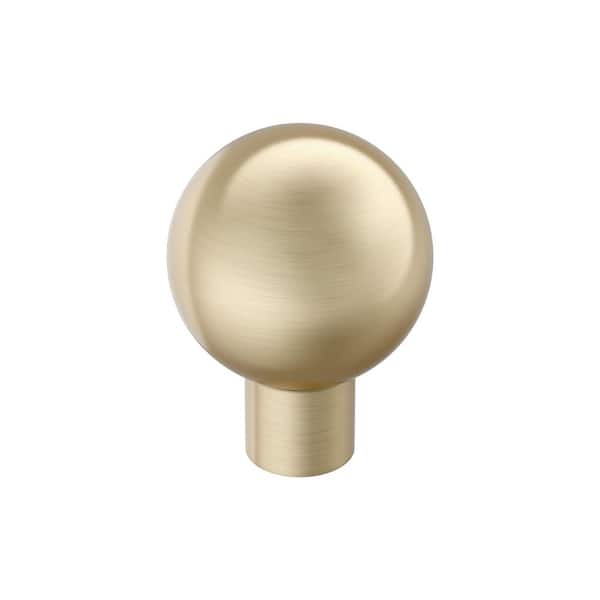 Coble 1-1/8 in. (29mm) Diameter Golden Champagne Classic Round Cabinet Knob