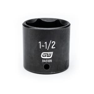 1/2 in. Drive 6 Point SAE Standard Impact Socket 1-1/2 in.