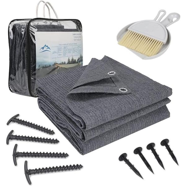 Dyiom Camping Outdoor Rug with Eyelets