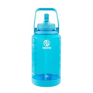 64 oz. Tritan Plastic Straw Motive Bottle Wide Handle Breezy Blue