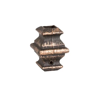 Oil Rubbed Bronze 16.5.1 1/2-inch Adjustable Knuckle Add-On Decorative Ornament for Iron Balusters