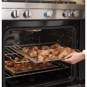5.6 cu. ft. Smart Slide-in Gas Range with Self-Clean and Convection in Stainless Steel